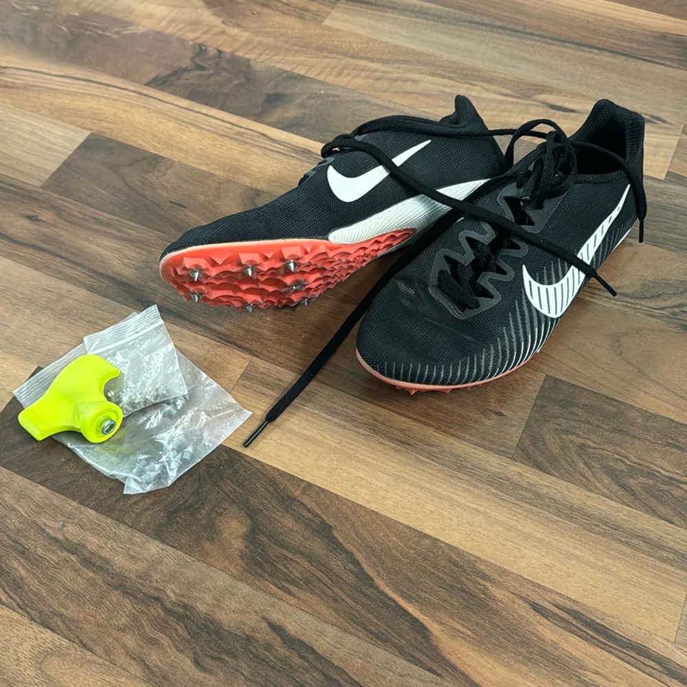 Nike spikes. Track shoes